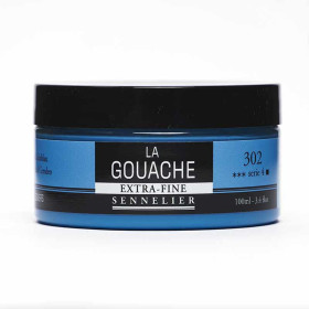photo-Gouache - Extra-fine - Bleu de Céruéleum - 302 - Sennelier - Pot de 100ml - Beaux-arts