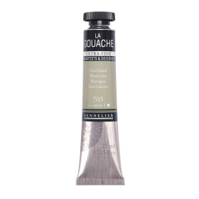 photo-Gouache - Extra-fine - Gris chaud - 705 - Tube de 21ml - Sennelier