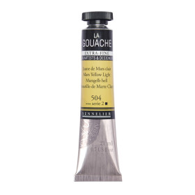 photo-Gouache Gouache - Extra-fine - Jaune de Mars clair - 504 - Tube de 21ml - Sennelier