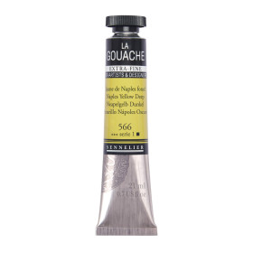 photo-Gouache - Extra-fine - Jaune de Naples - 566 - Tube de 21ml - Sennelier