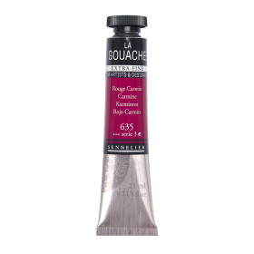 photo-Gouache - Extra-fine - Rouge carmin - 635 - Tube de 21ml - Sennelier