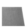 Abat-jour - Ovale - Gris clair - Pour lampe - Base 20,5 cm - Culot E14