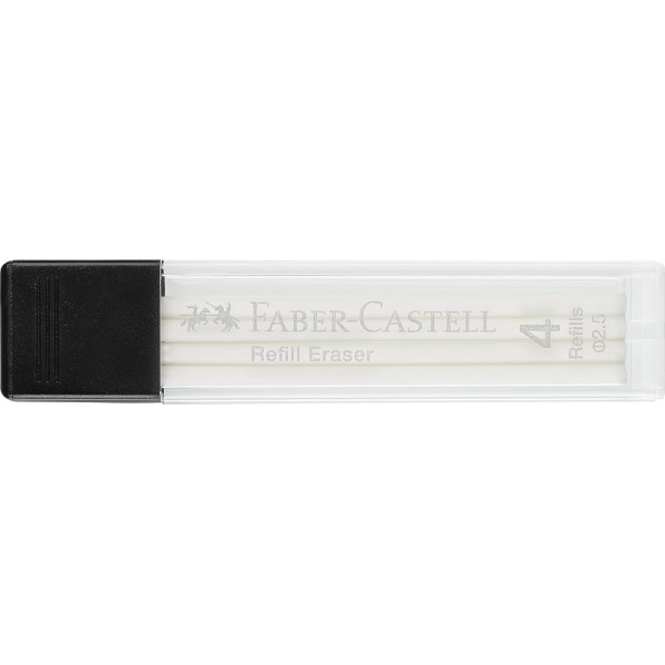 Lot de 4 recharges pour stylo gomme - Diamètre 2,5mm - Faber-Castell