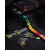 Lot de 72 crayons de couleurs - Trousse rouleau - Faber-Castell - Black Edition