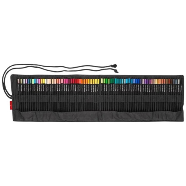 Lot de 72 crayons de couleurs - Trousse rouleau - Faber-Castell - Black Edition
