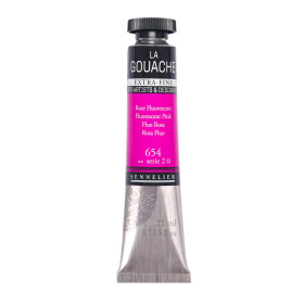 photo-Gouache - Extra-fine - Rose fluorescent - 654 - Tube de 21ml - Sennelier