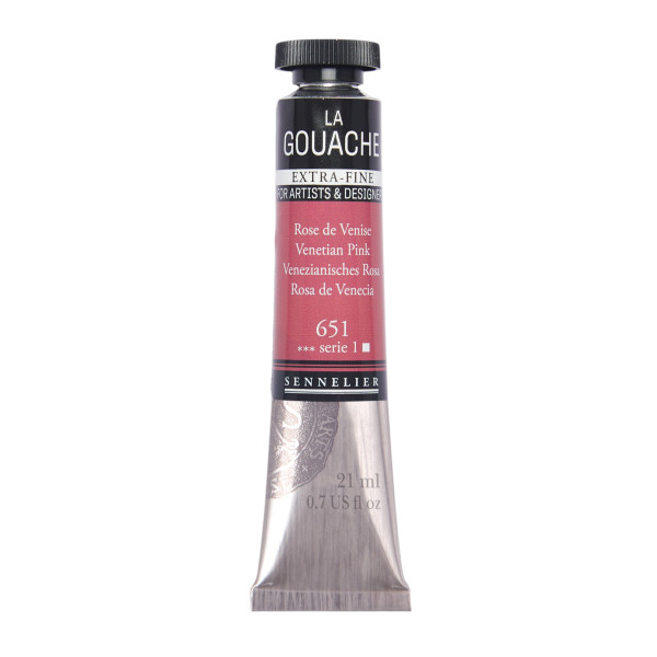 photo-Gouache - Extra-fine - Rose de Venise - 651 - Tube de 21ml - Sennelier