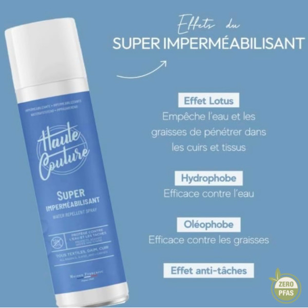 Bombe aérosol - Super imperméabilisant - Textile - Haute couture - 400ml