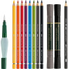 Set découverte aquarelle - Crayons + Feutres + pinceau réservoir - Faber-Castell - Albrecht Dürer