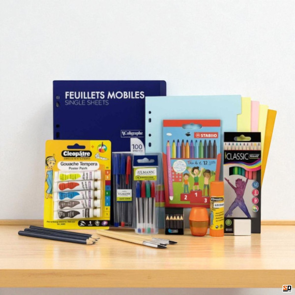 Pack fournitures scolaires primaire – Complet - Liste scolaire – CP/CE1/CE2/CM1/CM2