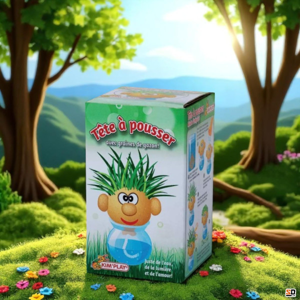 Jeu enfant - Tête à pousser en herbe - Jardinage - Idées cadeaux - Enfant