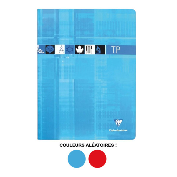 Cahier de travaux pratiques - 24x32(cm) - Grands carreaux - 120 pages - couverture en carton - sans spirale - Clairefontaine