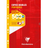 photo - Copies doubles - Blanche - Grand carreaux - A4 - 500 feuilles - Clairefontaine