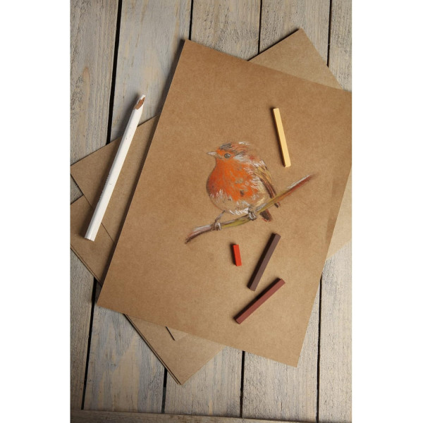 Papier kraft - A3 29,7x42 cm - 160g - 25 feuilles - Dessin - Loisirs créatifs - Clairefontaine