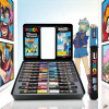 Marqueurs - Feutres - POSCA - Mallette Manga Hero - 20 couleurs - Tout support