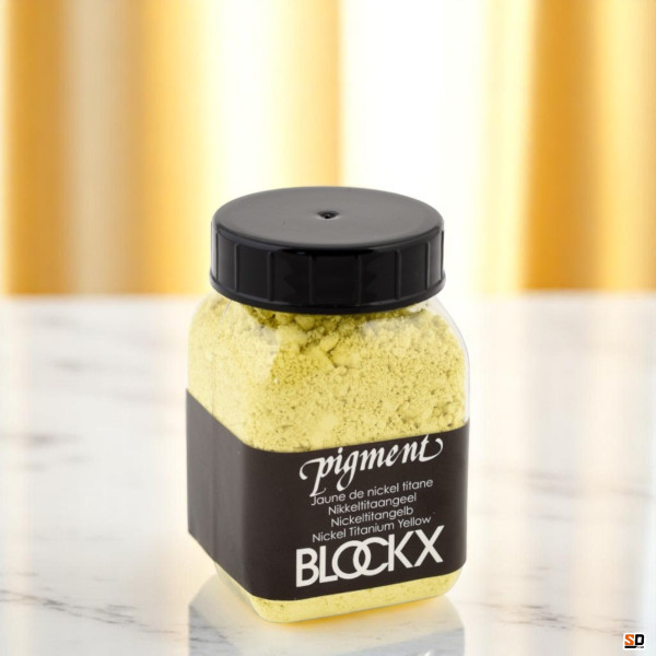 Pigment en poudre - Jaune de nickel titane - 68 - Blockx - Pot de 100ml
