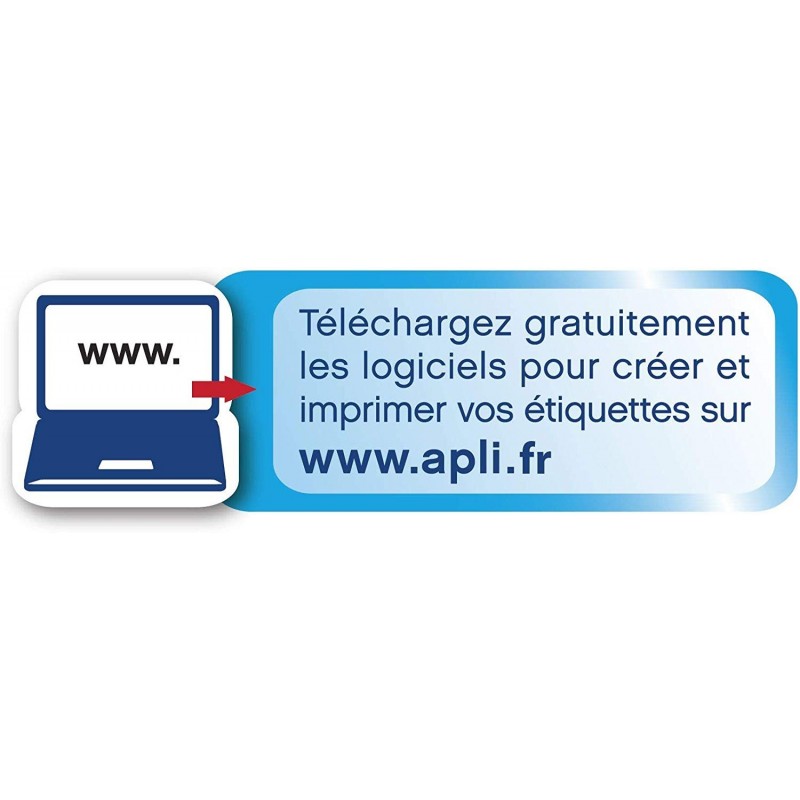 2400 Étiquettes Blanches - A4 - 70X37Mm - Pose Express - Agipa 119015 | Surdiscount