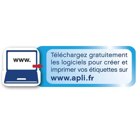2400 Étiquettes Blanches - A4 - 70X37Mm - Pose Express - Agipa 119015 | Surdiscount