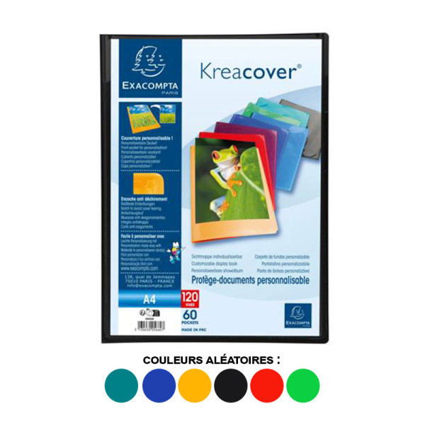 Porte-vues - Lutin - 120 vues - Couverture personnalisable - Polypro - A4