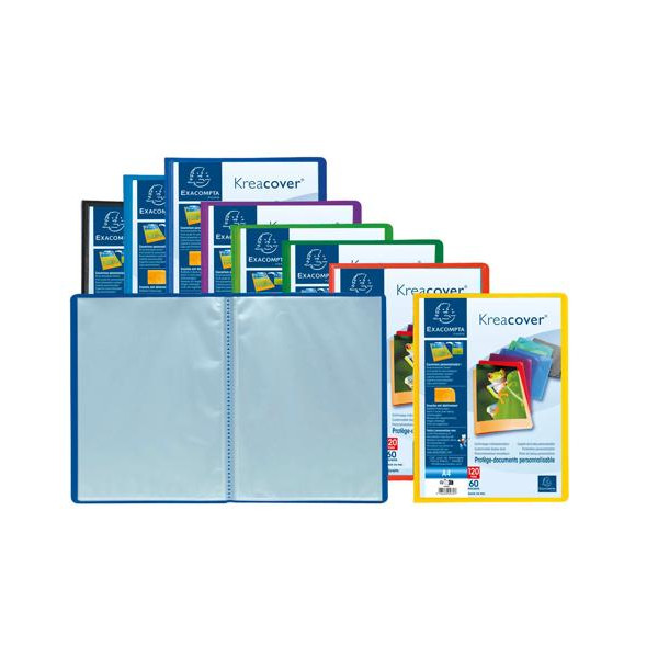 Porte-vues - Lutin - 120 vues - Couverture personnalisable - Polypro - A4