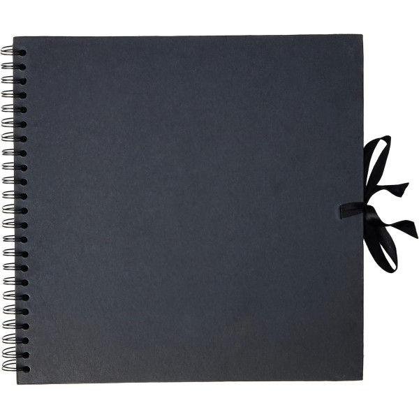 photo-Album de scrapbooking - Album photo - 30x30cm - Noir - Spirales - 40 pages