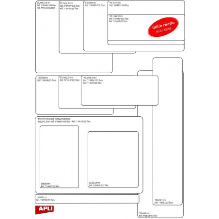 Acheter 400 Étiquettes Blanches - A4 - 105X148,5Mm - Pose Express - Agipa 119014