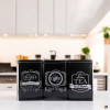 Boîtes de rangement - Conservation - Café, sucre et thé - Métal - 3 modèles