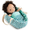 photo-Peluche - Bébé Ari et son couffin - Poupon - Dès 1 an - 22cm - Tissu - Lilliputiens
