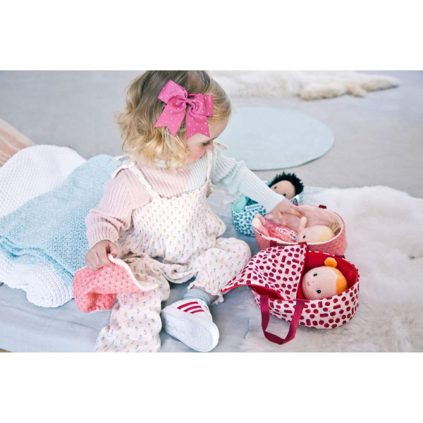 Peluche - Bébé Ari et son couffin - Poupon - Dès 1 an - 22cm - Tissu - Lilliputiens
