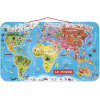 photo-Puzzle - Carte du monde - 92 pièces magnétiques - 70x43cm - Dès 7 ans - Janod