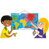 Puzzle - Carte du monde - 92 pièces magnétiques - 70x43cm - Dès 7 ans - Janod