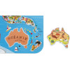 Puzzle - Carte du monde - 92 pièces magnétiques - 70x43cm - Dès 7 ans - Janod