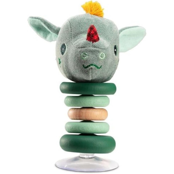 photo-Jeu d'éveil - Hochet - Avec ventouse - Dès la naissance - Lilliputiens - Joe le dragon