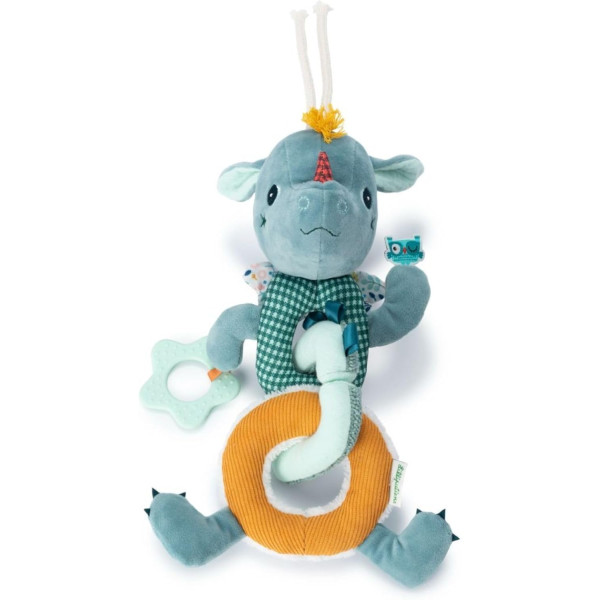 photo-Jeu d'éveil - Hochet, anneau de dentition - Dès la naissance - Lilliputiens - Joe le dragon