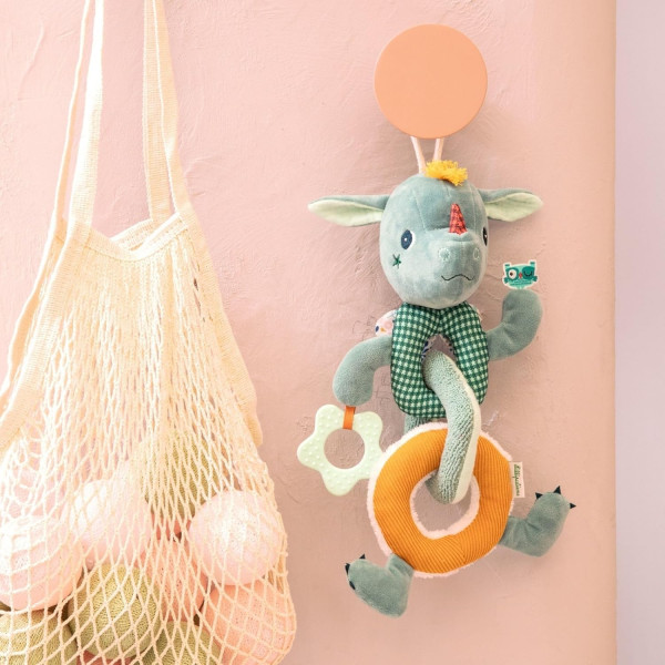 Jeu d'éveil - Hochet, anneau de dentition - Dès la naissance - Lilliputiens - Joe le dragon