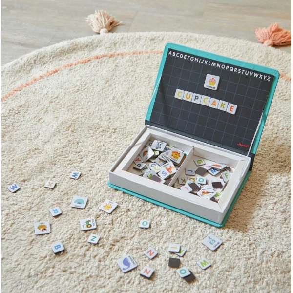 Jeu éducatif - Apprendre l'anglais - Dès 3 ans - Magneti'Book Alphabet - 142 pièces - Janod