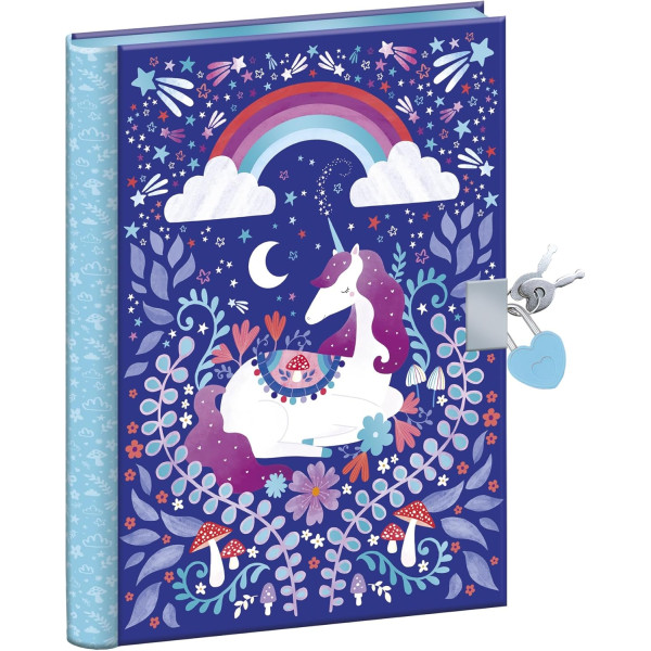 photo-Journal intime - Carnet secret - Licorne - Avec cadenas et clés - Dès 6 ans - Janod