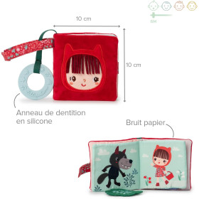Jeu d'éveil - Imagier chaperon rouge - Avec anneau dentition - Dès 6 mois - Lilliputiens