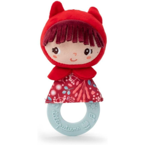 photo-Hochet avec anneau de dentition - Jeu d'éveil - Chaperon rouge - Dès 3 mois - Lilliputiens