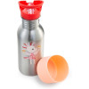 Gourde - Inox - Pour enfant - Paille intégrée - 600ml - Pour l'école, pique-nique - Lilliputiens