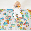 Tapis de jeu - Chambre - Enfant - Ville, voiture - 120x78cm - Dès 2 ans - Janod