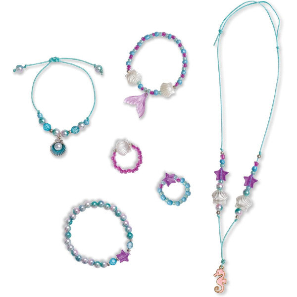 Kit loisir créatif - Création de bijoux - Sirène - Bracelet, collier - Dès 6 ans - Janod