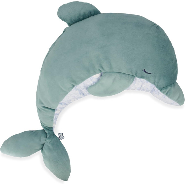 photo-Peluche - Evolutive - Dauphin - Turquoise - 60cm - Apaisante, douce - Dès la naissance - Kaloo