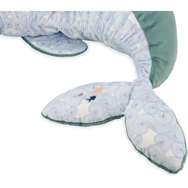 Peluche - Evolutive - Dauphin - Turquoise - 60cm - Apaisante, douce - Dès la naissance - Kaloo