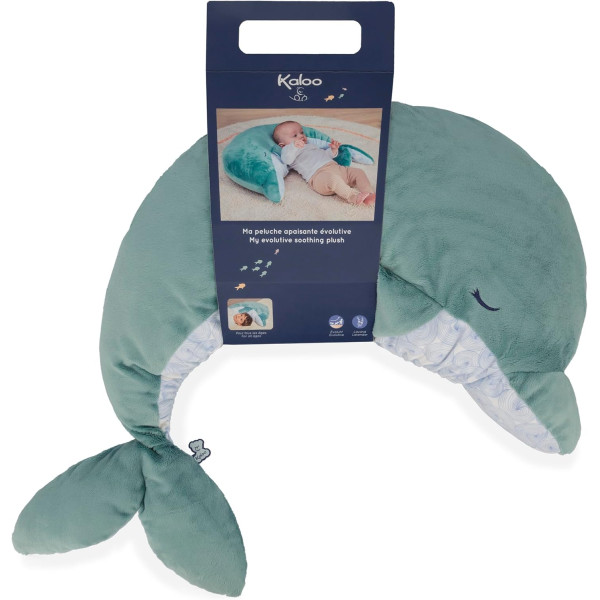 Peluche - Evolutive - Dauphin - Turquoise - 60cm - Apaisante, douce - Dès la naissance - Kaloo