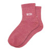 photo-Chaussettes - Femme - Rose avec paillettes - Wesh - Taille 36/42 - Humour - Cadeau