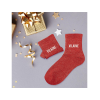 Chaussettes - Femme - Rouge avec paillettes - Vilaine - Taille 36/42 - Humour - Cadeau