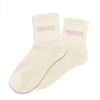 photo-Chaussettes - Femme - Beige avec paillettes - Parfaite - Taille 36/42 - Humour - Cadeau