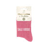 Chaussettes - Femme - Rose avec paillettes - Sale gosse - Taille 36/42 - Humour - Cadeau