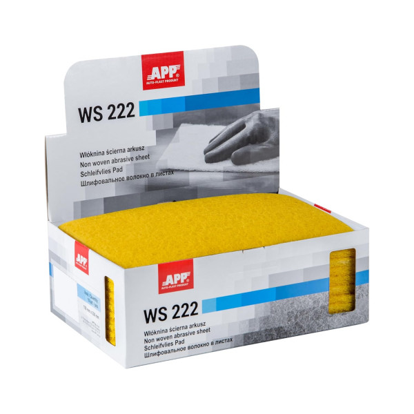 Fibre abrasif - Pour ponceuse - Micro grain - 150x230mm - 10 pièces - APP WS 222